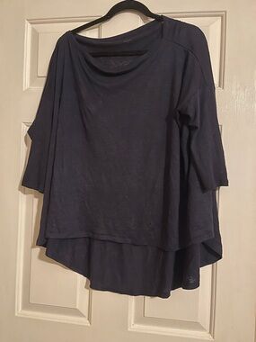 Stella & Dot Navy Blue Dolman Top